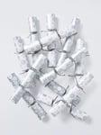 John Lewis Family Cube Snowflake Christmas Crackers, Pack of 12, Silver