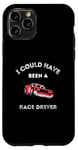 Coque pour iPhone 11 Pro Voiture de course Petrolhead Mechanic Race Driver Dad Père