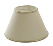 Hallbergs Lampskärm Rund 50 cm Chintz, Beige med guldkant