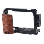 Stabilisateur de plaque de dégagement rapide pour appareil photo,plate-forme de protection pour Sony ZVE10 DSLR,prise de vue vidéo - Type BlackWood Color B