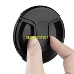 72mm Center Pinch Front Lens Cap Cover For NIKON Canon DSLR Camera