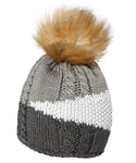 Eisbär Eden Lux Crystal Bonnet pour Femme Taille Unique Anthracite/Blanc/Gris