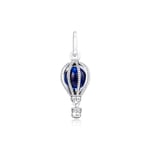 shangwang Suitable for Pandora Bead Bracelet Hot Air Balloon Charm 925 Sterling Silver Jewelry