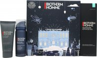 Biotherm Homme Aquapower Gift Set 75ml Aquapower Advanced Gel + 4ml Basic Line Cleanser + 50ml Foam Shaver