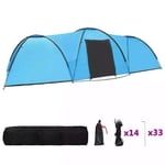 Camping Igloo Outdoor Summer Tent 8 Person 650x240x190cm Blue