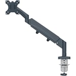 Monitor Arm Ergo Space Saving Single, Dark Grey