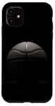 Coque pour iPhone 11 Ballon de basket simple noir et blanc