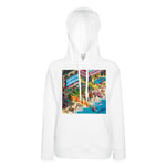 Sweat À Capuche Pixel Art Geek Plage Retro Gaming Groove Armada Tissu Leger Polyester