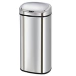 Poubelle de cuisine automatique 80L MAJESTIC grande capacité en acier INOX avec cerclage