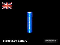 14500 500mAh 3.2V Battery Lithium Rechargeable AA Solar Light Batteries LiFePo4