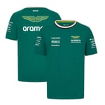 Aston Martin F1 Team Officiell Fernando Alonso T-shirt Casual Sommar T-shirt Rundhals Toppar M