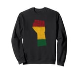 African Map Fist Black History Month Celebration Culture Sweatshirt