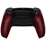 eXtremeRate Textured Red Back Paddles Programable RISE Remap Kit for PS5 Controller BDM-030 040 050, Upgrade Board & Redesigned Back Shell & Back Buttons for ps5 Controller -Controller NOT Included