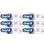 Oral-B Sensitivity & Gum Calm Gentle Whitening Toothpaste 75ML x 6