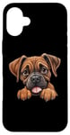 Coque pour iPhone 16 Plus Boxer mignon pour homme et femme