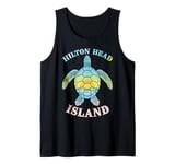 Hilton Head Island Summer Vacay Beach Palm Tree SC Tank Top