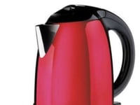 Moulinex Subito Winered, 1,7 L, 2400 W, Rød, Nylon, Vannivåindikator, Trådløs