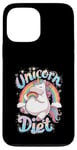 Coque pour iPhone 13 Pro Max Unicorn Diet Magical Rainbow Unicorn Princess