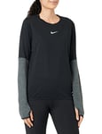 Nike 890351-010 W NK Run Tank Vest Womens Black/Black/(Reflective silv) 2XL