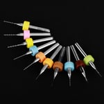 10Pcs 0.1-1.0mm Tungsten Carbide Micro Drill Bits Set Tool For PCB Print Circuit