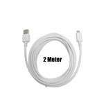 2 Meter Long Micro USB Data Sync Charger Cable Lead For Android Samsung Phones