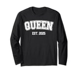 Promoted To Queen Est 2024 Queenie Expect Baby 2025 Long Sleeve T-Shirt