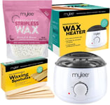 Mylee Professional Waxing Kit with Wax Heater, Hard Wax Beads 500G, Spatulas