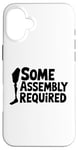 iPhone 16 Plus Some Assembly Required Funny Leg Amputee Humor Case