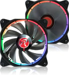 RAIJINTEK AURA 12 RGB PC-kjølevifte Vifte 12 cm Sort 1 stykker