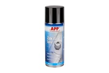 APP Zink Alu 19 Spray de zinc et aluminium | Bombe peinture antirouille metal: protection anticorrosion | Résistant à la chaleur et séchant rapidement | Argent | 400