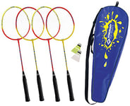 Schildkröt Fun Sports 2288021 Set de Badminton pour 4 Joueurs Mixte Enfant, Multicolore