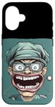 iPhone 16 Funny looking Dentist Costume for Man and Woman Case