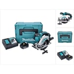 Dss 610 RM1J scie circulaire sans fil 18 v 165 mm + 1x batterie 4,0 Ah + chargeur + makpac - Makita