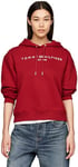 Tommy Hilfiger Sweat à Capuche Femme avec Logo, Rouge (Dark Magma), XXL