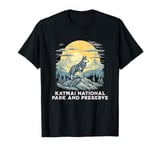 Katmai National Park and Preserve Gray Wolf Wildlife T-Shirt