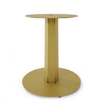 Pied central DECO-GEM pour table mange debout en acier finition époxy doré à visser, H.86 cm