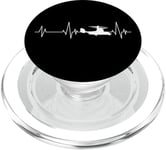 Aviation Mode Aviation Enfants Flyer Heartbeat ECG PopSockets PopGrip pour MagSafe