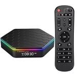 Android 12.0 TV Box, Android Box 4GB RAM 64GB ROM Allwinner H618 Quad Core Soporte HD 6K/ 3D/ H.265 Ethernet 2.4/5G Dual WiFi BT 5.0