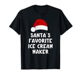 Christmas Santa's Favorite Ice Cream Maker Funny Icecream T-Shirt