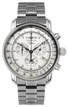 Zeppelin 7680MB-1 100 Jahre Quartz Chronograph (42mm) Silver Watch