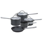 Anolon 5 Piece Pots and Pan Set Non Stick Oven and Dishwasher Safe Cookware