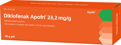 Diklofenak Apofri, gel 23,2 mg/g 50 g