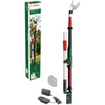 Bosch Home and Garden Sécateur sans fil AdvancedPrune 18V-45 (pour couper sans effort les branches jusqu'à 45 mm ; système 18 V ; jusqu'à 600 coupes ; avec batterie, chargeur et barre d'extension)