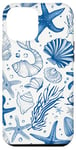 iPhone 12 Pro Max Blue Seashell Coastal Summer, Starfish, Women Case