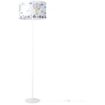 Paco Home - Lampe Chambre Enfant Chambre De Bébé Lampadaire E27 Montgolfière Animaux Crème (Ø38cm), Lampadaire - Blanc