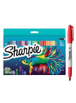 Sharpie permanent markersæt | Farvesortiment i Limited Edition | Fin spids | 18 stk markerpenne | Skolestartssæt