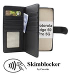 Skimblocker Motorola Edge 50 Pro 5G XL Plånboksfodral (Svart)