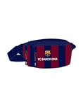 Safta F.C. Barcelona – Waist Bag with External Pocket, Ideal for Youth and Children of Different Ages, Comfortable and Versatile, Quality and Resistance, 23 x 9 x 12 cm, Navy Blue/Maroon, Navy