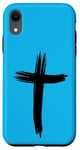 Coque pour iPhone XR Coque de protection Jésus avec croix de Jésus