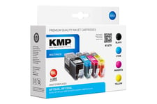 KMP MULTIPACK H147V - 4 pakker - sort, gul, cyan, magenta - kompatibel - blækpatron (alternativ til: HP 934XL, HP 935XL, HP C2P23AE, HP C2P24AE, HP C2P25AE, HP C2P26AE)